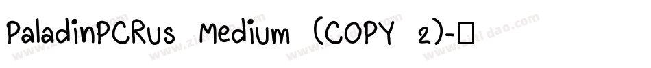 PaladinPCRus Medium (COPY 2)字体转换